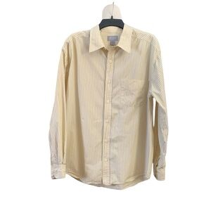 Old Navy long sleeve striped cotton button down shirt